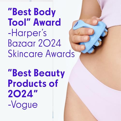 Love Wellness Bye Bye Bloat Lymphatic Massage Roller | Handheld Massager and Body Sculpting Tool | Supports Lymphatic Drainage, Bloating Relief, Skin Hydration & Boost Circulation | 1 Count