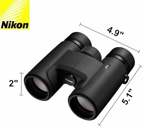 Nikon PROSTAFF P7 8x30 (16770) Black Binoculars Bundle with Lens Pen and Cleaning Cloth, Compact Binoculars for Adults for Hunting, Bird Watching, and Hiking Essentials, Zoom Lightweight Travel