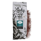 Lucky Goat Flavored Decaf Southern Pecan Coffee – 5 Pounds Bulk Ground - 5lb Bag - Natural Water Process, Nutty & Sweet, Low Acid, Smooth Body, Medium Roast, Gluten Free, Sugar Free, Keto Friendly