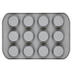 Farberware 12-c. Nonstick Nonstick Bakeware Muffin Pan, Gray