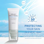Centella Sunscreen SPF 50, Madagascar Water-Fit Face Sun Serum, Long-Lasting Protection and Defens UV for All Skin.(Blue) ﻿