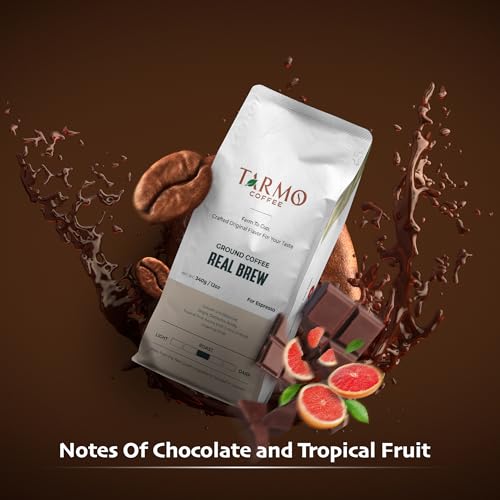 Tarmo Coffee | REAL BREW - Low Acid Ground Coffee, Vietnamese Coffee, Premium Arabica, Medium Roast, 12 Oz Bag
