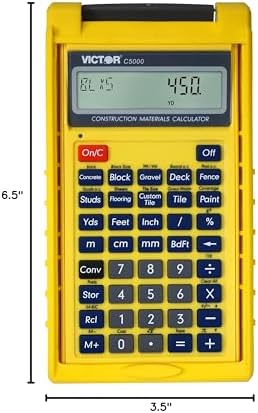 Victor C5000 Construction Materials Calculator with Protective Case