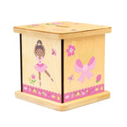 Wooden Piggy Bank for Kids and Adults, Personalized Gift Handmade in USA by BloomOwl, Custom Piggy Bank, Personalized Banks for Kids, Gifts for Baby Boys and Girls (Dance)