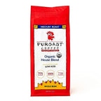 Puroast Low Acid Coffee Bean | Organic House Blend Roast Whole Bean | Medium Roast | High Antioxidants & High pH |No Bitter Aftertaste | Reduced Heartburn & GERD | Suitable for Cold Brew - 12 oz