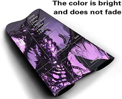 MTG Playmat, Game Play Mat for MTG TCG 24 x 14 inches Trading Card Inked Game Playmats with Storage Bag Smooth Rubber Surface Battle Game
