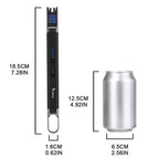 SUPRUS Candle Lighter Electric Arc Lighter Windproof Flameless USB Rechargeable Lighter with LED Light for Candle Camping BBQ Cooking (Black+Champagne Gold)