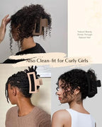 Yanibest 3 Pack Hair Clips for Women 5.1 Inch Large Claw Clips for Women Thick Curly Hair, Big Matte Banana Clips,Strong Hold Jaw Clips