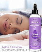 Topical Magnesium Cream for Pain and Sleep,Nighttime Magnesium Lotion for Leg Cramps,Muscle Relaxation,Calm,Deep Hydration for Body & Skin Care - Natural and Safe for Kids.