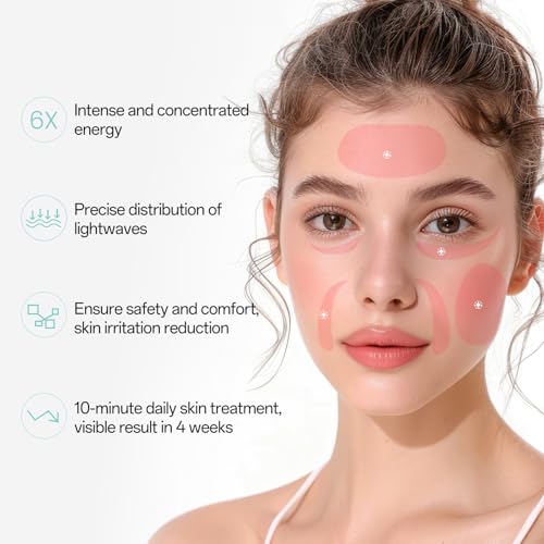Red Light Mask for Face - 7 Colors Red Light Mask, Facial Skin Care at Home, Cordless, Ergonomic Design and Rechargeable for Home - Green