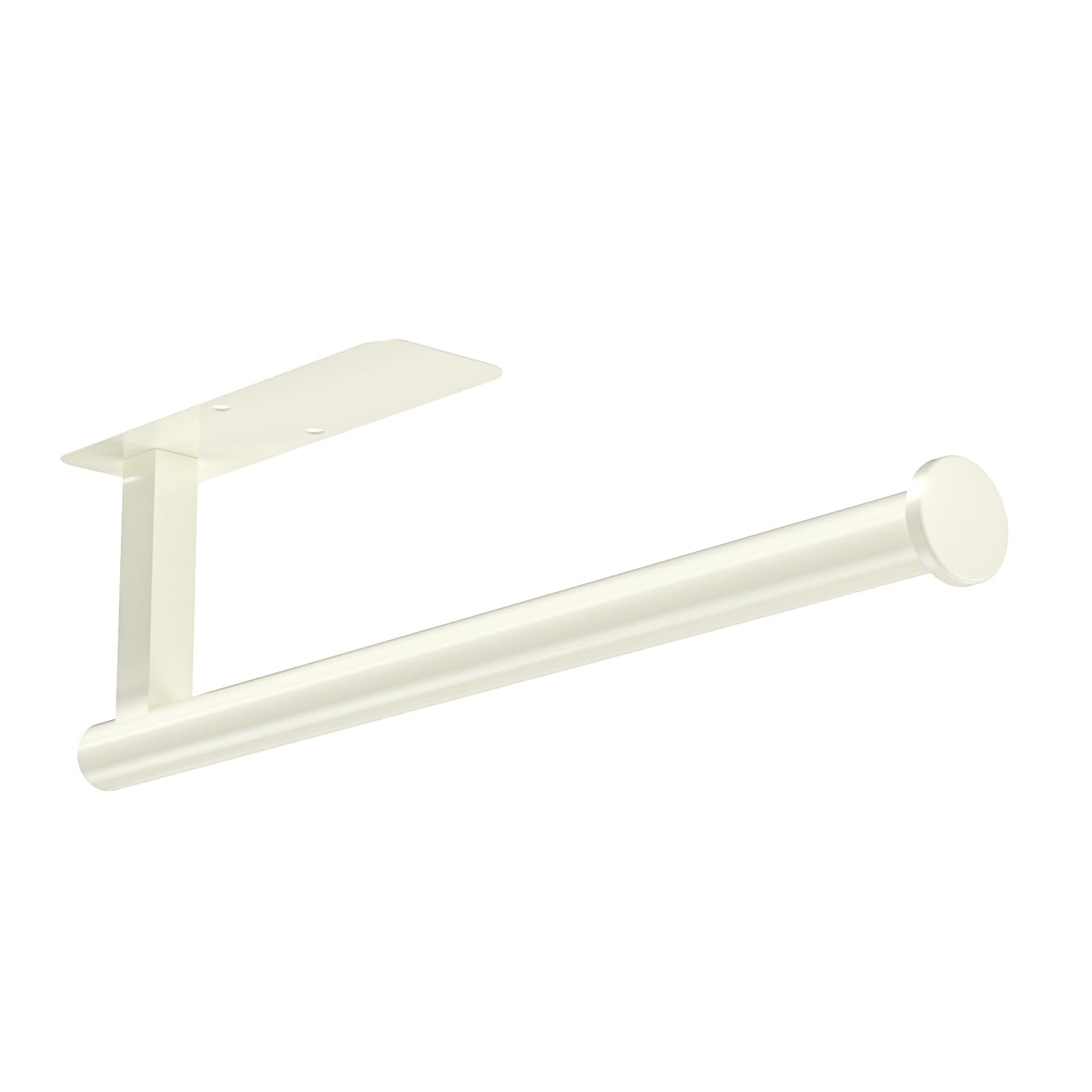 ASTOFLI Paper Towel Holder Under Cabinet No Drilling, Self Adhesive Paper Towel Holder Wall Mount for Kitchen Rack, Under Counter Napin Holder No Drill, RV, 304 Stainless Steel, White