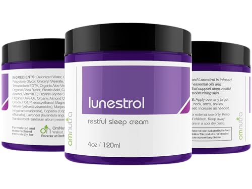Topical Magnesium Cream for Sleep - 4OZ Organic Based Deep Sleep Lotion with Essential Oils, Lavender - Melatonin Free, Moisturizer Night Cream for Better Sleep