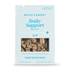 Bocce's Bakery Hip Daily Support Treats for Dogs, Wheat-Free Dog Treats, Made with Real Ingredients, Baked in The USA, Supports Joint Health, All-Natural Peanut Butter Biscuits, 12 oz