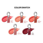 ENTROPY Makeup 2-in-1 Charm Shiny Glowy Lip & Cheek Gloss Tint Keychain, High Pigment Long Lasting Lip Color & Plumping Gloss, C1 Opal Charm