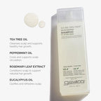GIOVANNI Tea Tree Triple Treat Invigorating Shampoo - Cooling Peppermint, Eucalyptus & Rosemary, Helps Strengthen & Rejuvenate Hair & Scalp, Salon Quality, Paraben Free, Tea Tree Shampoo - 8.5 oz
