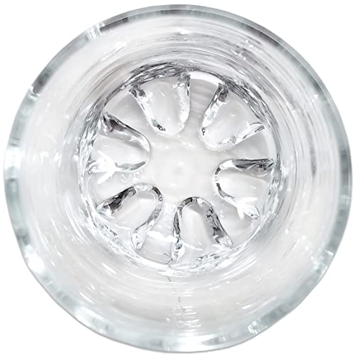 Beauticom Crystal Glass Dappen Dish for Acrylic Nail Dip Powder, Monomer, and Nail Polish Remover (Round Shape w/Stainless Steel Lid, 3 Pieces)