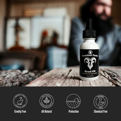 Beard Oil - Unscented - Moisturizes, Softens & Conditions with Jojoba Oil & Argan Oil - Beard Conditioner for Men with Beards, Mustaches, Facial Hair - Reduces Itchiness, Promotes Growth