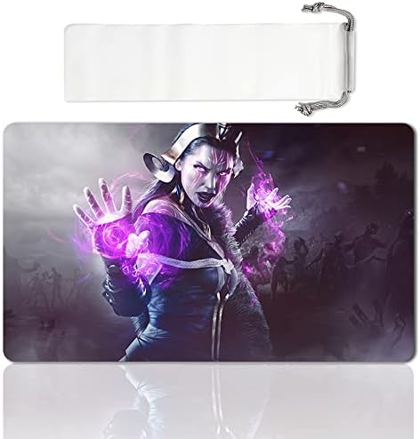 Board Game MTG Playmat Games Size 60X35 cm CCG Compatible for MTG CCG RPG Trading Card Game (Liliana)