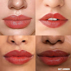 Peel Off Lip Stain - Long Lasting, Transfer Proof and Waterproof Tattoo Lip Tint, Matte Finish Lip Stain Peel Off, Infused with Vitamin E & Algin & Hydroxyacetophenone, #007 Amber