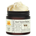 URQT Beef Tallow for Skin - Organic Grass-Fed Whipped Beef Tallow and Honey Balm - Deeply Moisturizing for Face & Body - Natural Skin Care for Soft, Supple Skin