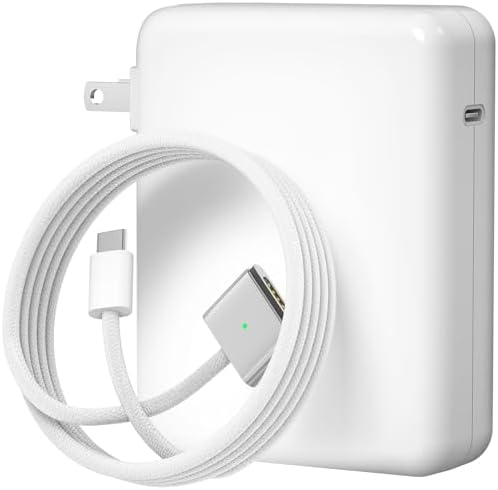 140W Charger for MacBook Pro 16 14 inch Mac Air 15 13 inch 2025 2024 2023 2022 2021 M1–M4【Original Quality】Type C Fast Charger Power Adapter & 6.6FT Type C to Magnetic 3 Cable LED Applicable 2021-2025