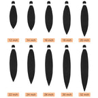 Braiding Hair Pre Stretched, 26 Inch 8 Pack Black Prestretched Braiding Hair For Women Braid Hair, Long Professional Synthetic Hair For Knotless Boho Crochet Braids,Yaki Straight Texture(26in,1b,8pc）