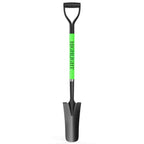 HIGHLIGHT Drain Spade Shovel 45Inch Green Fiberglass D Grip Trench Digging