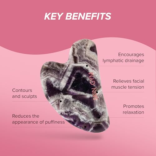 Skin Gym Rose Quartz Sculpty Heart Gua Sha