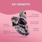 Skin Gym Rose Quartz Sculpty Heart Gua Sha
