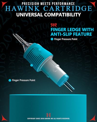 60 Assorted Tattoo Needles Cartridge Mixed Size #10 Bugpin Round Shader 5RS 7RS 9RS and Size #12 Standard Round Shader 5RS 7RS 9RS 11RS 14RS Disposable Membrane EN05S-BFG-60KIT-S