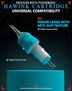 60 Assorted Tattoo Needles Cartridge Mixed Size #10 Bugpin Round Shader 5RS 7RS 9RS and Size #12 Standard Round Shader 5RS 7RS 9RS 11RS 14RS Disposable Membrane EN05S-BFG-60KIT-S