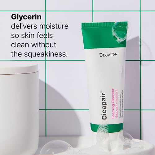 Dr.Jart+ Cicapair™ Foaming Face Wash Cleanser with Centella Asiatica | Korean Skin Care, 3.38 Fl Oz