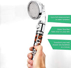 Original StoneStream Filtered Shower Head, Eco Power High Pressure Water Softener Showerhead with ON/OFF switch and Spa like Ionic beads for Dry Skin & Hair — 3 Spray Settings