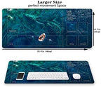 MTG Playmat, Game Play Mat for MTG TCG 24 x 14 inches Trading Card Inked Game Playmats with Storage Bag Smooth Rubber Surface Battle Game