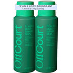 OffCourt - Natural Deodorant Body Spray for Men and Women - Aluminum Free - Whole Body Deodorant for Women and Men - Medium-Bodied Fig Leaves and White Musk Scent, 3.4 Ounce (Pack of 2)