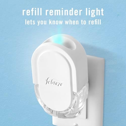Febreze Plug In Air Freshener, Odor-Fighting Scented Oil Refill, Air Fresheners for Home and Bathroom and Kitchen, Long Lasting for Strong Odors, Hawaiian Aloha Scent, 0.87oz Refills, 3 Count