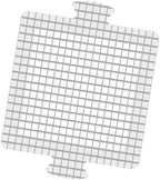 INVIHUG,25 Pack,Disposable Shower Drain Hair Catcher Mesh Stickers,Disposable Hair Drain Catcher（6.1inch Square）