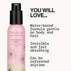 Pacifica Hair Mist Perfume & Full Body Spray for Women - Passion Fruit Body Mist Fragrance w/Pineapple, Orange Blossom, Vanilla, Sandalwood & Bergamot ��� Alcohol-Free, Vegan & Cruelty-Free, 5 oz