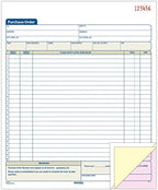Adams Purchase Order Book, 8.38 x 10.69 Inch, 3-Part, Carbonless, 50 Sets, White, Canary and Pink (TC8131)