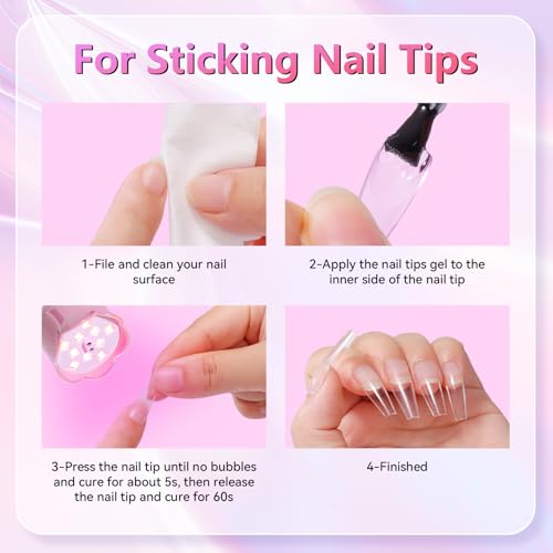 Makartt UV LED Nail Lamp - Mini UV Light for Gel Nails Polish Fast Curing Goosenecks UV Lamp 10W Rechargeable LED Nail Light Nail Dryer with 4 Timers & Auto Sensor Nail Lamp for Salon Home DIY Use