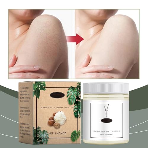 Magnesium Body Butter, Magnesium and Shea Butter Body Lotion after Shower, Magnesium Cream, Deeply Moisturizes Skin, Keep Soft Smooth for All Skin Types (1 PC)