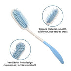 Wefaner Toilet Aids Set for Wiping - Long Handle Butt Wiper, Anti-Slip Curved Handle Bath Body Brush and Curve Hair Brush for People Overweight, Elderly and Disabled People（3PCS Personal Hygiene Kit)
