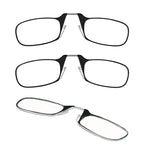 Always With You by ThinOptics Armless Reading Glasses Multi-Pack - Ultra-Thin, Lightweight Pocket Readers for Men & Women - Slim, Comfortable Design - 3 Pack Black, 1.5x
