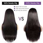 Lemoda 210% Density Full 13x6 SKINLIKE Real HD Lace Frontal Wigs Straight 13x6 Full Lace Frontal Virgin Human Hair Wigs Invisible 0.1mm Ultra-thin Knots Frayed Ends Lace Wig 20Inch