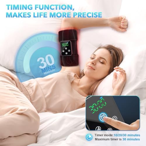 Red Light Therapy, Cordless Infrared Red Light Therapy Belt Wrap with Rechargeable Magnetic LED Screen Controller, Wireless Portable 660nm 850nm Infrared Red Light Therapy for Body Knee Pain Relief