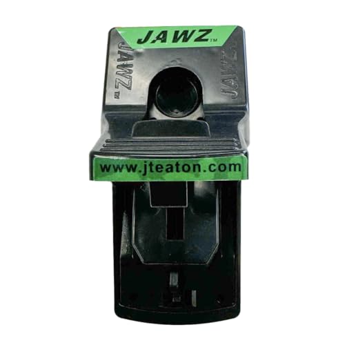 JT Eaton 410BULK Jawz Plastic Rat Trap, High Tension Spring, Reusable Rodent Snap Trap for Solid or Liquid Bait, 12 Pack