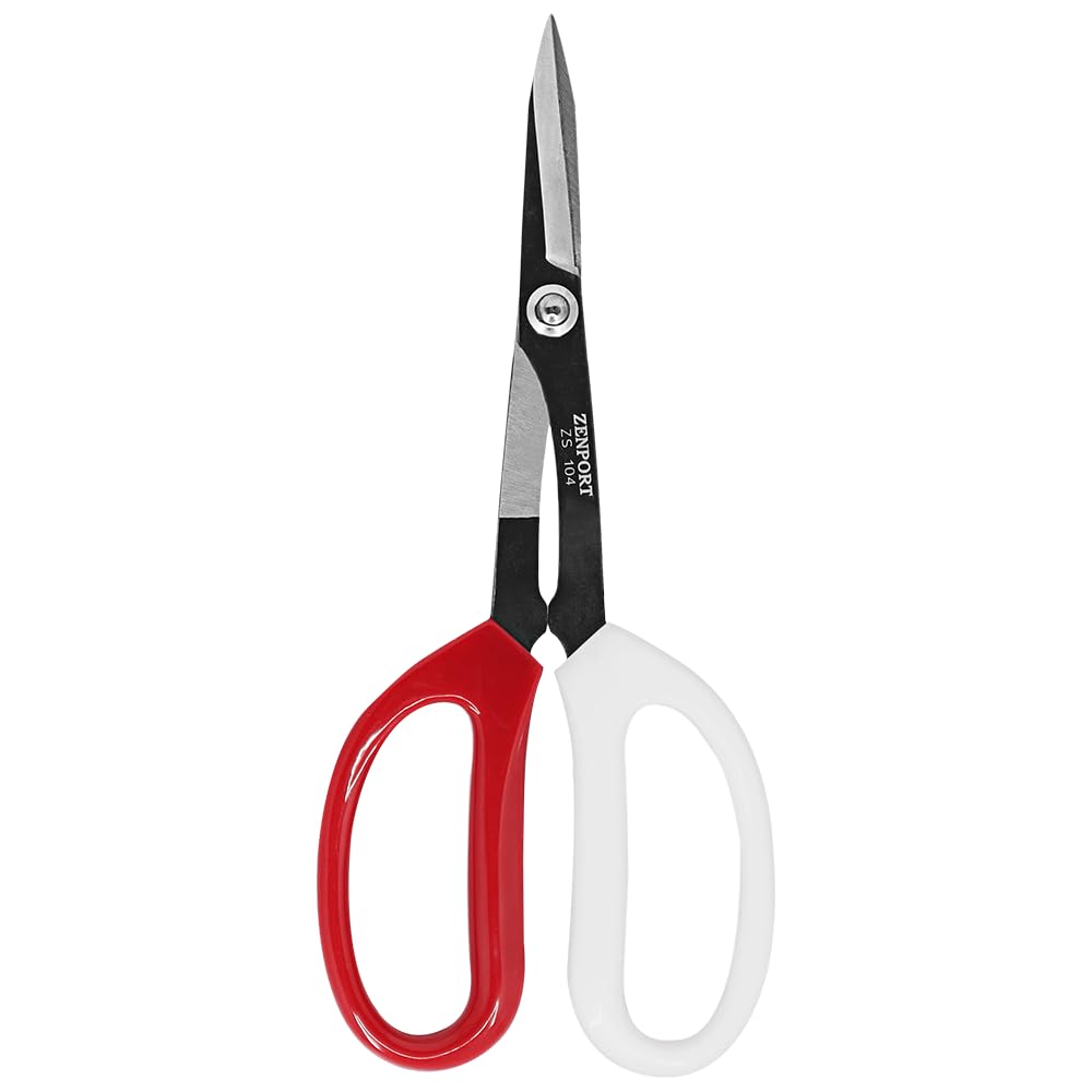 Zenport ZS104 Deluxe Scissors, 8 inches long, Horticulture & Craft Scissors with Durable Carbon Steel Blades, Precision Cutting of Plants, Garden, Fruit, and Craft Materials