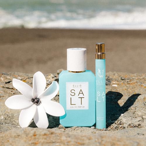 Ellis Brooklyn SALT Eau De Parfum - Aquatic Gourmand Musk Perfume For Women with Ylang Ylang, Tahitan Tiare, & Musk, Vegan Perfume Made In The USA