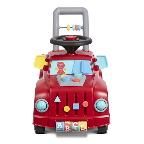 Radio Flyer Tinker Truck With Lights & Sounds, Toddler Ride On Toy, For Ages 1-3, Red