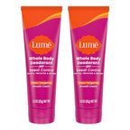 Lume Whole Body Deodorant Plus Sweat Control - Smooth Cream Tube - 72 Hour Odor And Sweat Control - Baking Soda Free, Skin Loving - 3.0 ounce (Pack of 2) (Clean Tangerine)